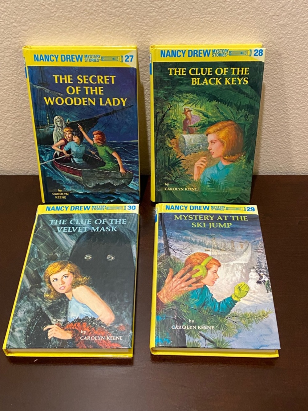 Nancy Drew Mystery Stories Lot of 4 HC Books #27 28 29 30 Carolyn Keene 1996 VTG
